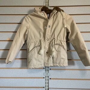 Vintage Jr. Boys JCPenney Sports Outerwear Hooded Winter Jacket Beige Sz 4 5‎